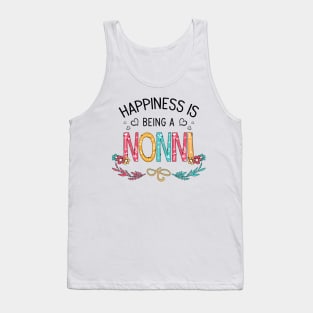 Happiness Is Being A Nonni Wildflowers Valentines Mothers Day Tank Top